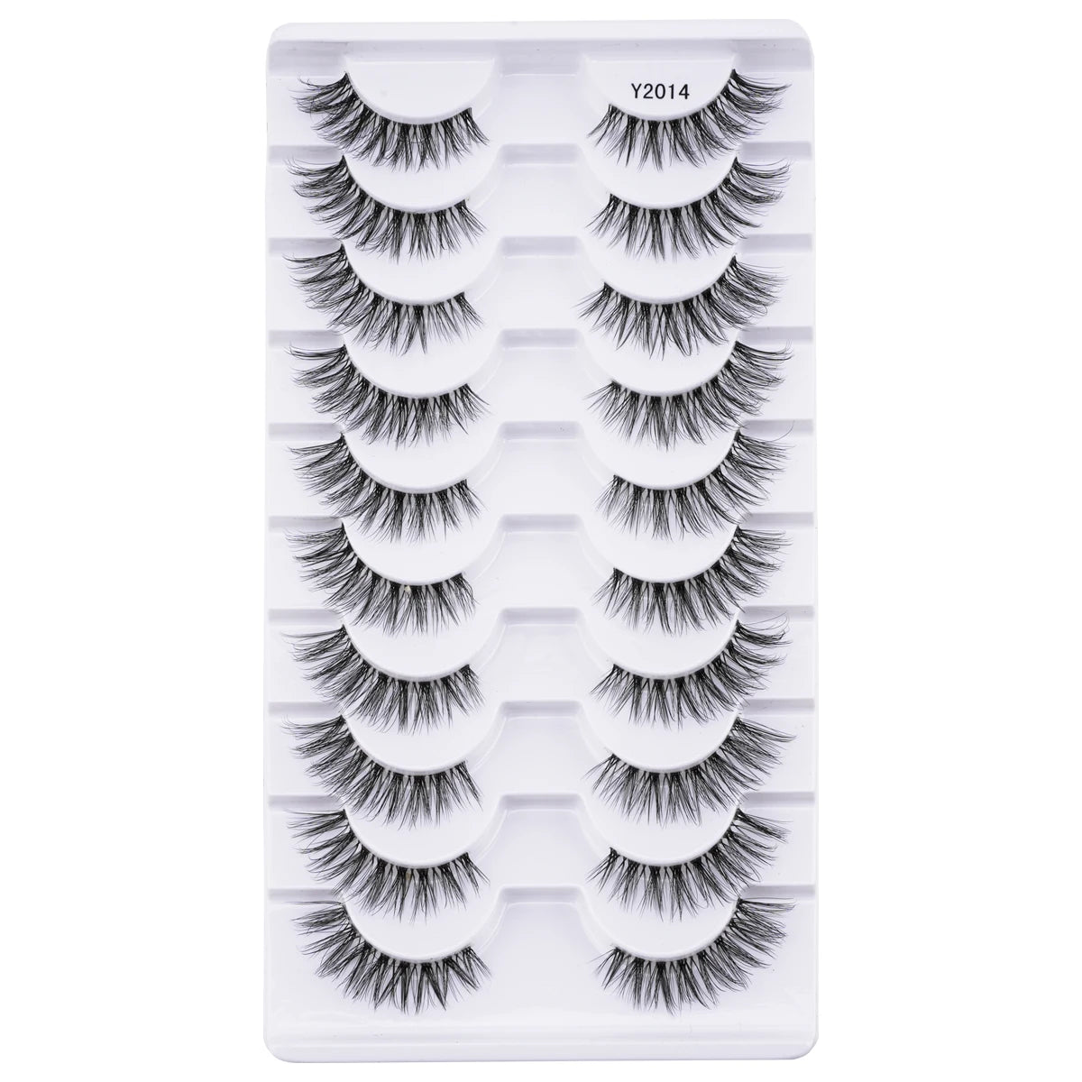 SHIDISHANPIN Cat Eye Lashes Soft Wispy Clear Band Lashes With Winged Ends For Extended Eye Look Natural Half EyelashesMakeup