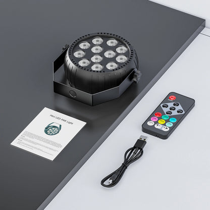 Somspot Mini RGB LED Par Lights Stage Lighting Effect LED Projection Light for DJ Disco Party Holiday Bar Club Wedding Birthday