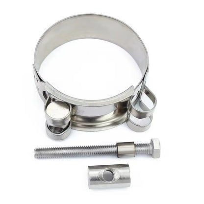 Powerful Clamp 304 Stainless Steel Hose Air Water Pipes Exhaust Fuel Clip Motorcycle Muffler Clamps Durable Sealing Welding Tool