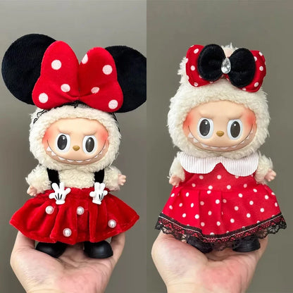 Mini Doll Clothing 15-17cm Labubu Clothing Accessories Cosplay V1 V2 V3 Fashion Clothing Sports And Leisure Set Clothing Gifts