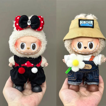 Mini Doll Clothing 15-17cm Labubu Clothing Accessories Cosplay V1 V2 V3 Fashion Clothing Sports And Leisure Set Clothing Gifts