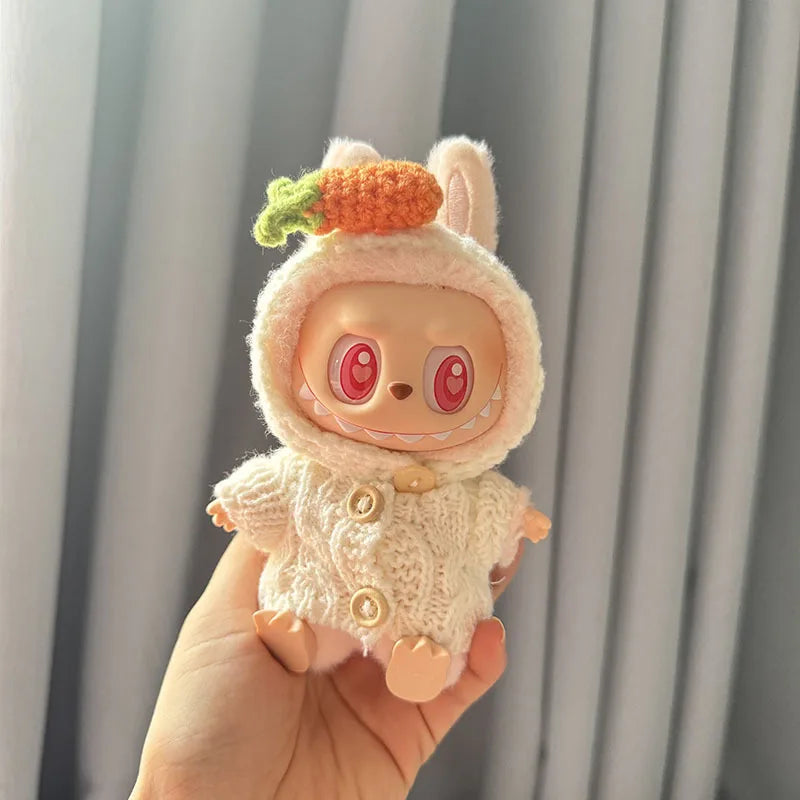 17cm Kawaii Plush Doll'S Clothes Outfit Accessories For Korea Kpop Exo Labubu Idol Dolls Pumpkin Set Clothing DIY Christmas Gift