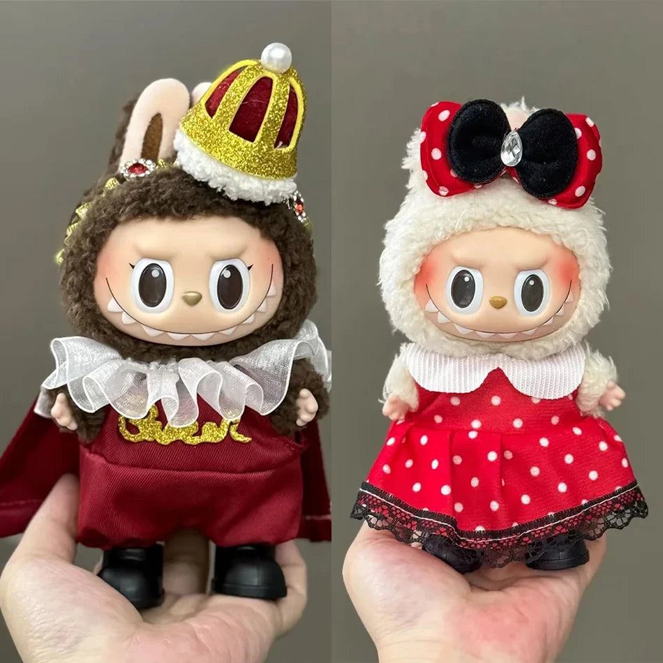 Mini Doll Clothing 15-17cm Labubu Clothing Accessories Cosplay V1 V2 V3 Fashion Clothing Sports And Leisure Set Clothing Gifts