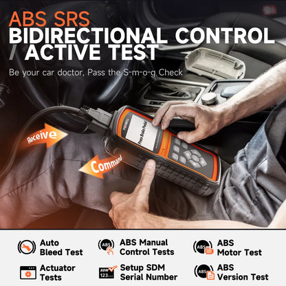 2025 FOXWELL NT630 Plus OBD2 Scanner Diagnostic Tool ABS Bleeding SRS SAS Oil Reset OBD2 Car Code Reader Bidirectional Scanner