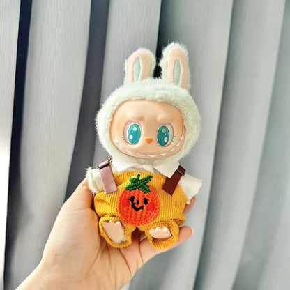 17cm Kawaii Plush Doll'S Clothes Outfit Accessories For Korea Kpop Exo Labubu Idol Dolls Pumpkin Set Clothing DIY Christmas Gift