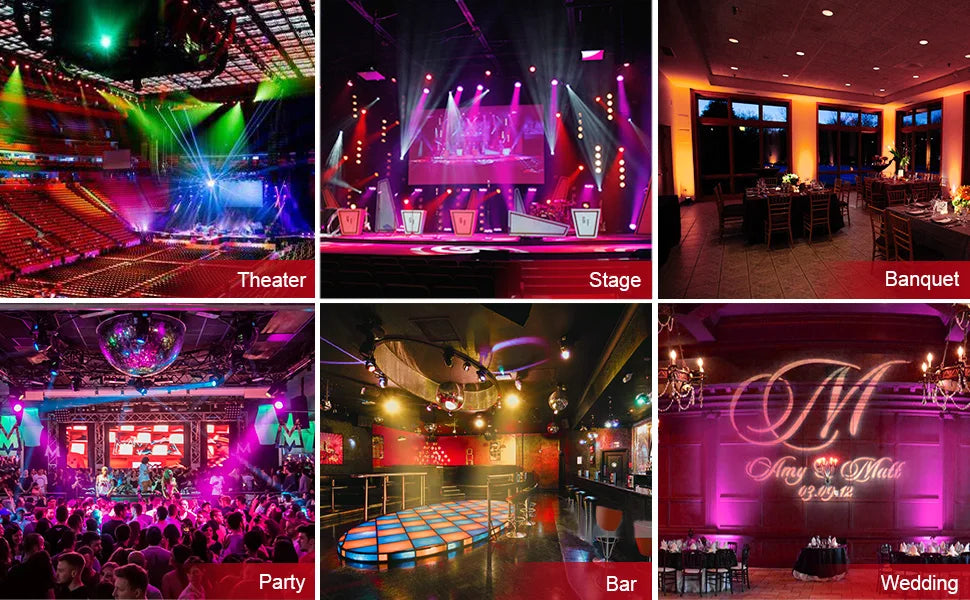 LED Par Light 6x3W RGBW DJ Controller Disco Party Holiday Christmas Bar Club Wedding Birthday Gig Stage Light