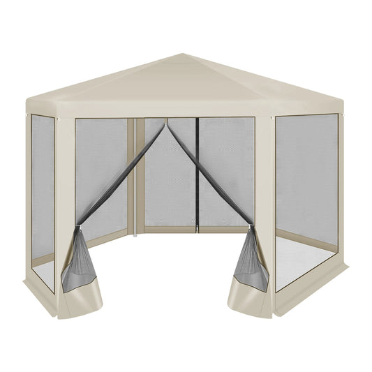 WOLTU 3.8x3.3m Gazebos for Outdoor Garden Gazebo Mosquito Net with Mesh Side Walls Sunshade Canopy Tent for Camping Patio Yard