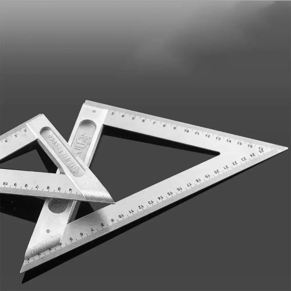 30/50CM Angle Square Ruler 90 Degree Right Angle Ruler Stainless Steel Triangle Ruler Woodworking Gauge Measuring Tool