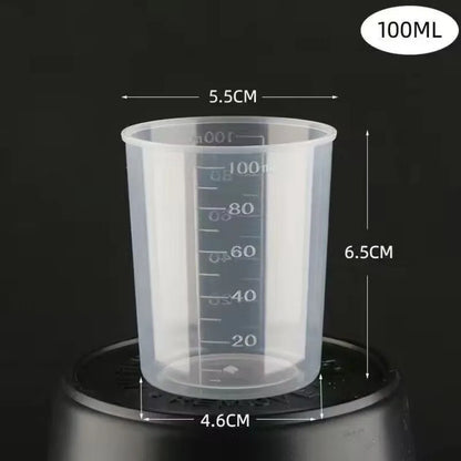 Mini 100/160ml Rice Measuring Cup Clear Plastic Measuring Jugs with Scale Digital Kitchen Scale Measurement Tools