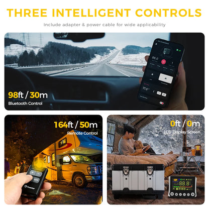 8KW 12V&24V&110-240V toolbox diesel Parking air heater w/Ventilation Mode&Adaptive Plateau&Bluetooth For Car RV Campervan