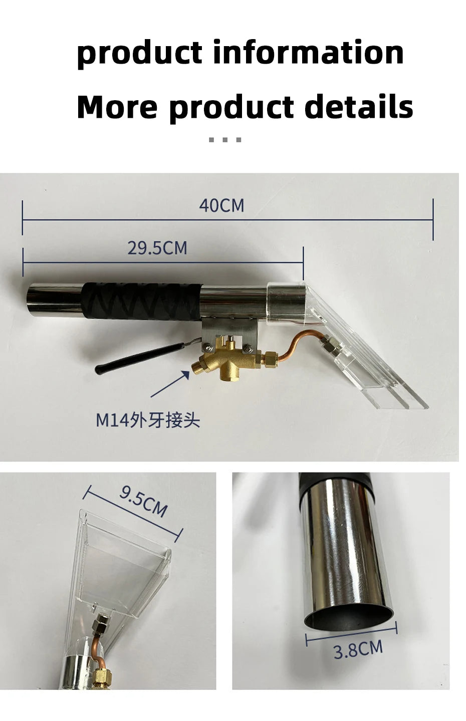 Carpet Extractor Carpet Vacuum Cleaner Upholstery Auto Furniture Cleaning Hand Tool Suction Machine Tool Cleaning Injection