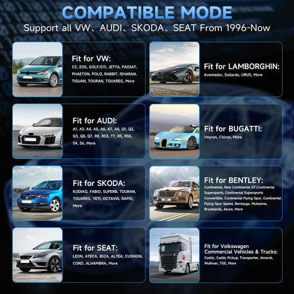 Autophix 7610 OBD2 Automotive Scanner for VW/AUDI All System EOBD/OBDII Code Reader ABS SRS Oil EPB D.PF TPMS Reset Car Tool