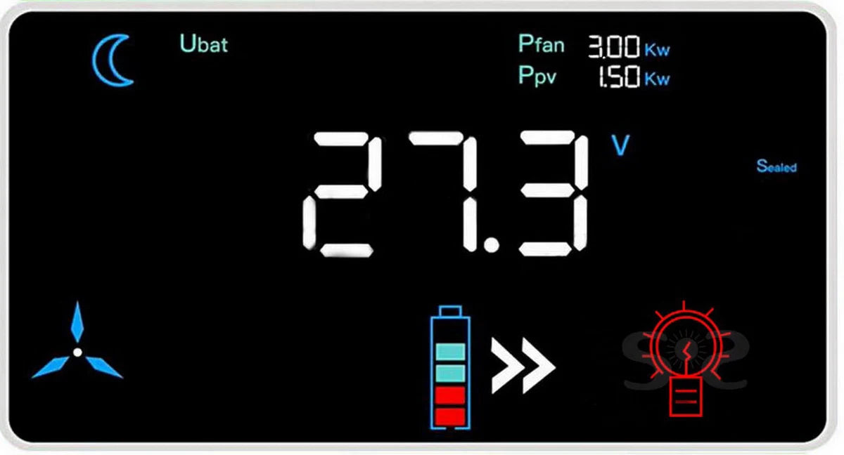 WIFI 4000W Wind Solar Hybrid Charge Controller with Equalizer, 12V 24V 48V AUTO, MPPT for Solar and Wind, for Lithium Lead Batte
