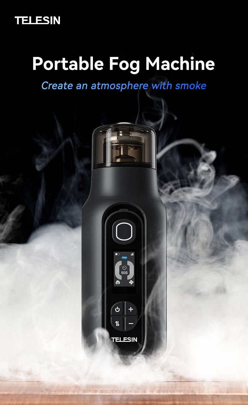 TELESIN Photography Smoke Machine Remote Smoke Effect Portable Smoke Maker with Remote Control Fogger Machine For Video Shoot
