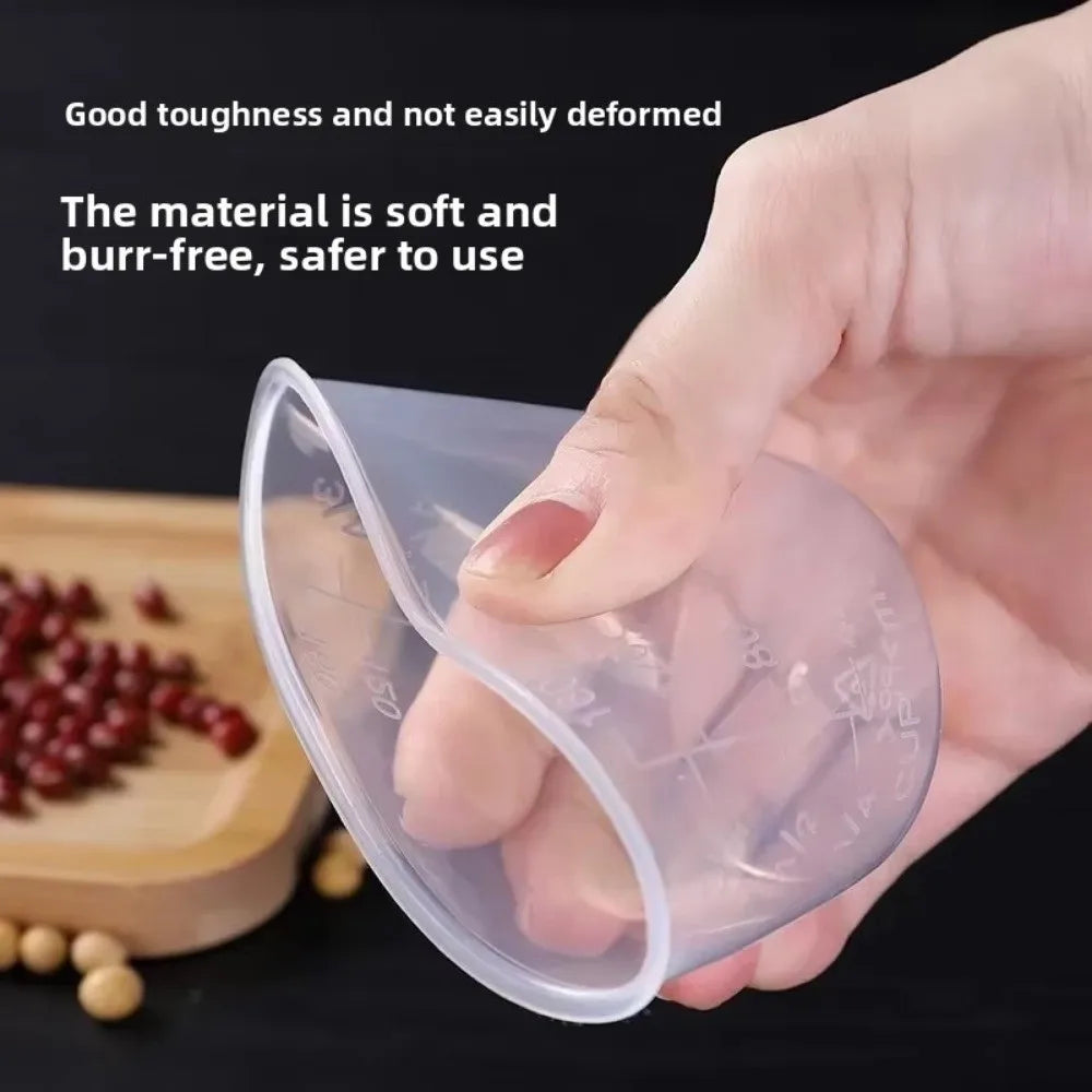 Mini 100/160ml Rice Measuring Cup Clear Plastic Measuring Jugs with Scale Digital Kitchen Scale Measurement Tools
