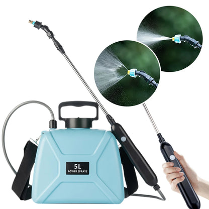 5L Electric Sprayer Automatic Garden Plant Mister USB Rechargeable Irrigation Tool Watering Can With Spray Gun for Agricultural