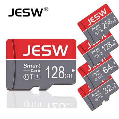 JESW Micro 256G Ultra Memory  SD Card TF Flash Card A1 V10 C10 U1 32GB 64G 16G 8G 4G Micro for Camera UAV Phone  Switch Table