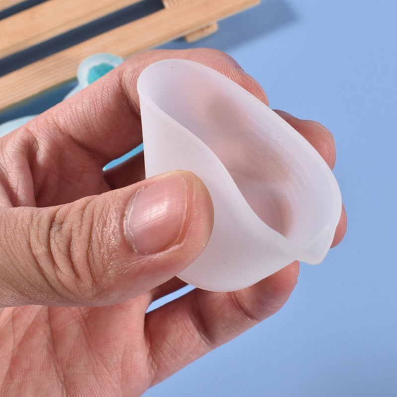 Resin Cup with Precise Scale Non-Stick DIY Silicone Cup Silicone Measuring Cup