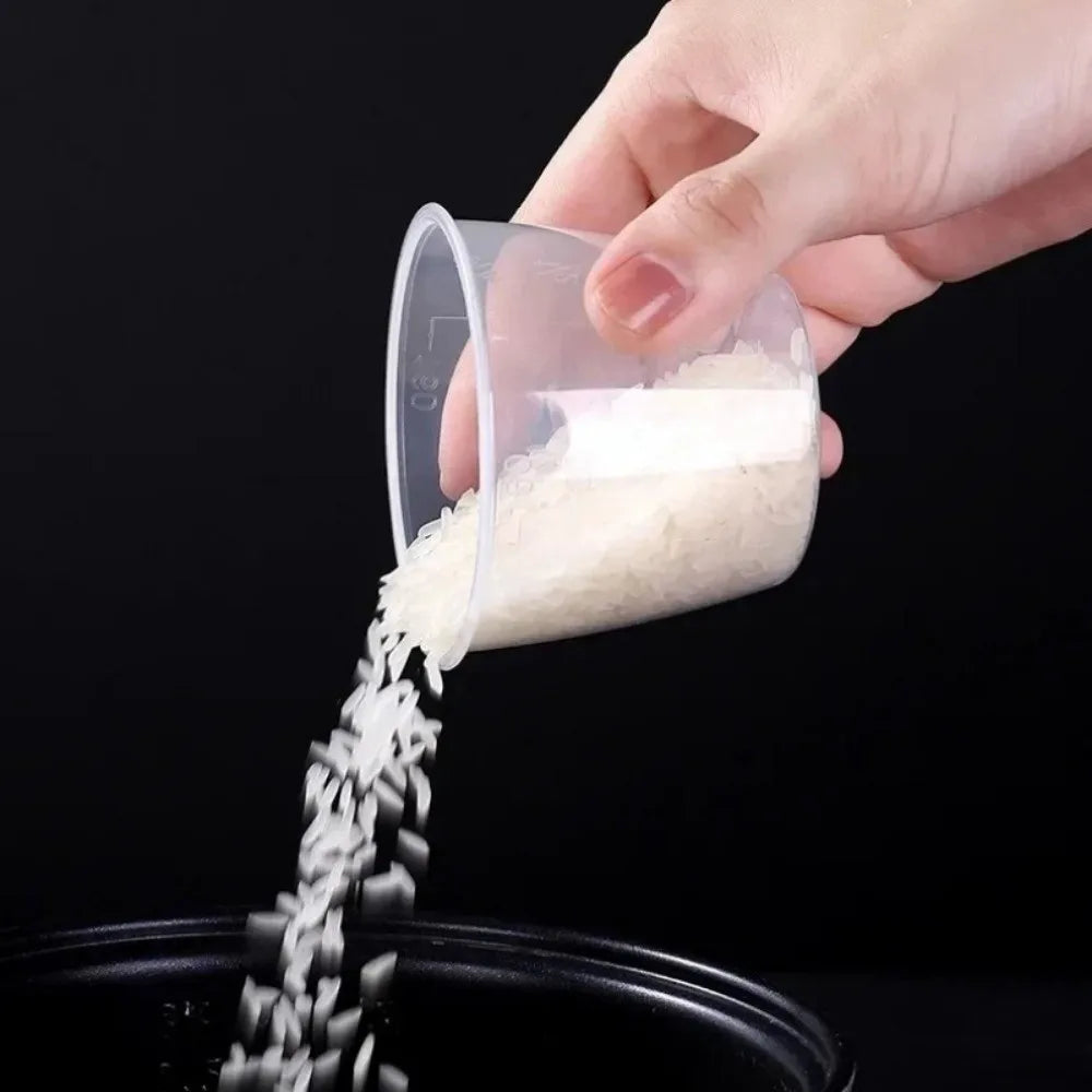Mini 100/160ml Rice Measuring Cup Clear Plastic Measuring Jugs with Scale Digital Kitchen Scale Measurement Tools