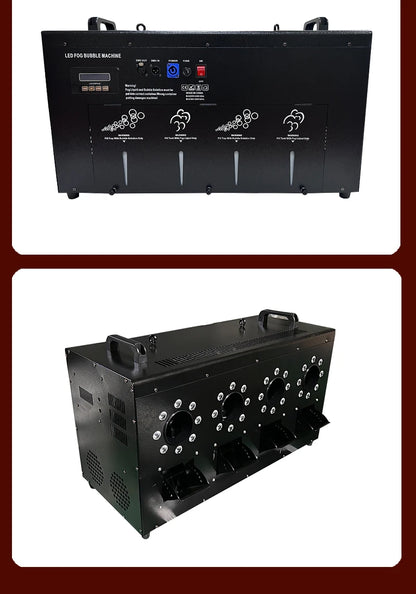 Smoke Bubbles Machine Fog Bubble Machine Haze Bubble Machine LED RGBW Audience DJ Alien Stage Party  Wedding Professional Effect