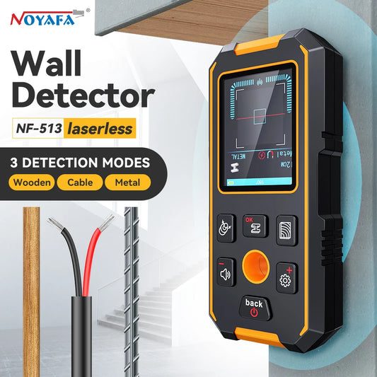 NF-513 Wall Detector 3 In 1 Metal Detector Find Metal Wood Studs AC Voltage Live Wire Detect Wall Scanner Electric Box Finder