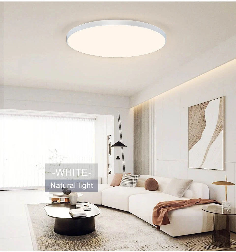 MARPOU LED Ceiling Light 80W 50W Modern Dimmable Smart Lamp With Remote Control Ceiling Lamp For Living Room Bathroom Kitchen