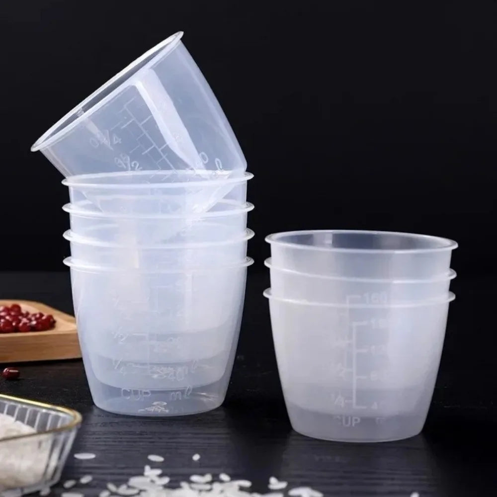 Mini 100/160ml Rice Measuring Cup Clear Plastic Measuring Jugs with Scale Digital Kitchen Scale Measurement Tools