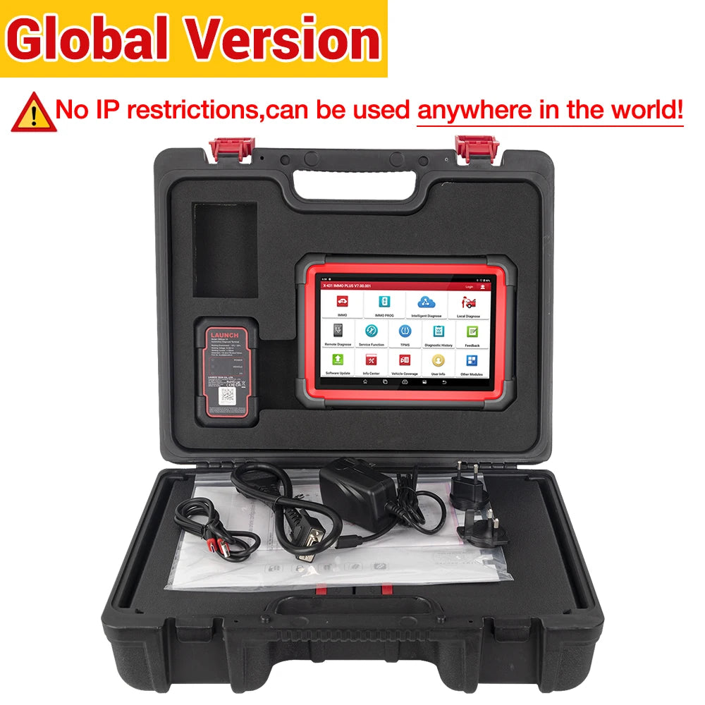 LAUNCH X431 IMMO PLUS Key Programmer X-PROG 3 AUTO Key Programming Tool OBD2 All Systems Diagnostic Scanner 39 Reset Immobilizer
