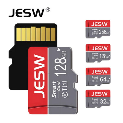 JESW Micro 256G Ultra Memory  SD Card TF Flash Card A1 V10 C10 U1 32GB 64G 16G 8G 4G Micro for Camera UAV Phone  Switch Table