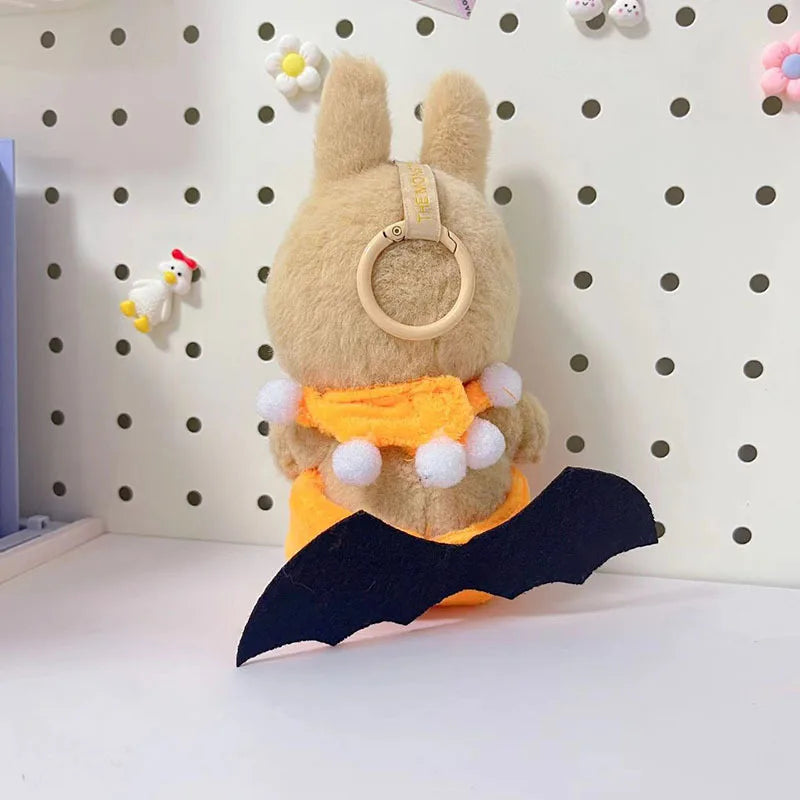 Hot Halloween Labubu Clothes Cute Pumpkin Bat Ghost 2-piece Outfit Mini Plush Doll Clothing Fashion Doll Accessories