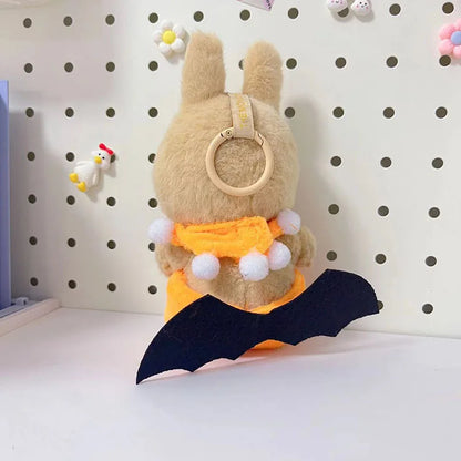 Hot Halloween Labubu Clothes Cute Pumpkin Bat Ghost 2-piece Outfit Mini Plush Doll Clothing Fashion Doll Accessories