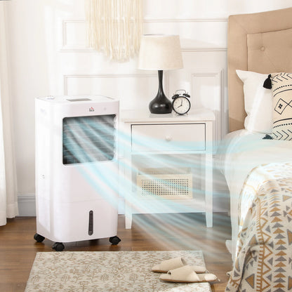 HOMCOM Portable Air Cooler 15L Humidifier Fan 32x37x74cm