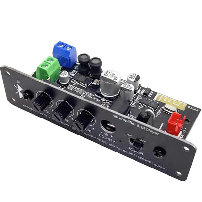 DC12V MP3 WMA Decoder Board HIFI High Bass BT 5.1 Amplifier Board Car Amplifier Module Audio Receiver for DIY Modification