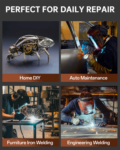 HITBOX 7 in 1 MIG Welding Machine 200A MMA/Gas Flux MIG/Lift TIG/Spot Welding/Spool Gun/Single Pulse Aluminium Welder Home DIY