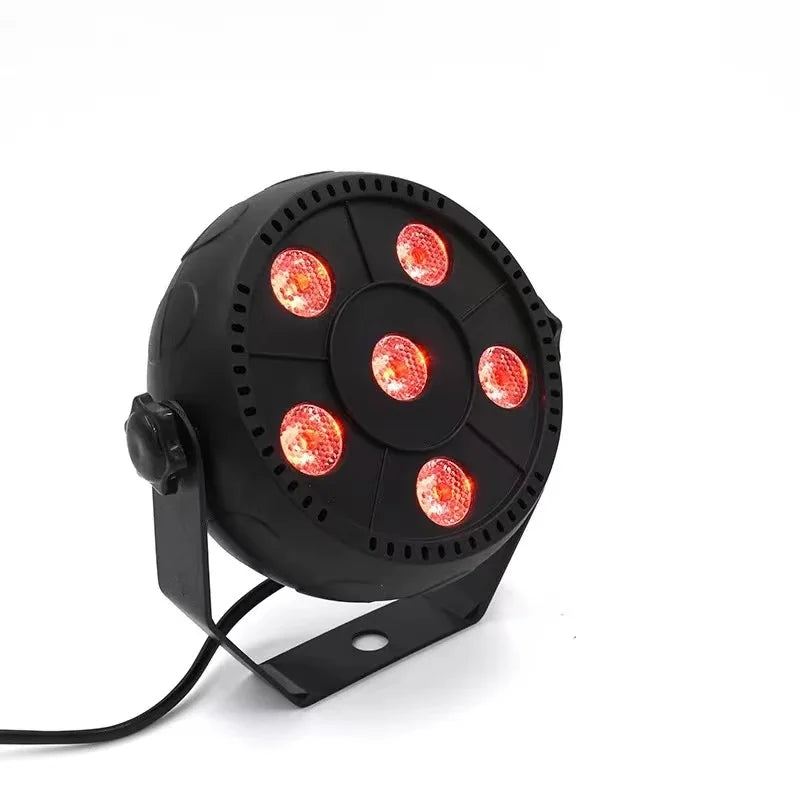 LED Par Light 6x3W RGBW DJ Controller Disco Party Holiday Christmas Bar Club Wedding Birthday Gig Stage Light