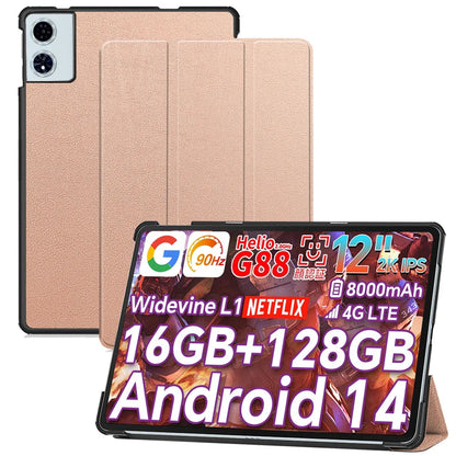 Case For Blackview Mega2 12" Tablet PC Slim Tri-Folding Stand Flip Book Cover Case For Oscal Pad 100 12” with  Hard Back Shell