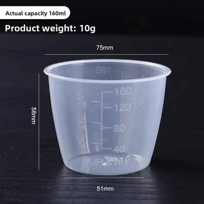Mini 100/160ml Rice Measuring Cup Plastic with Scale Measuring Jugs Clear Digital Kitchen Scale Measurement Tools