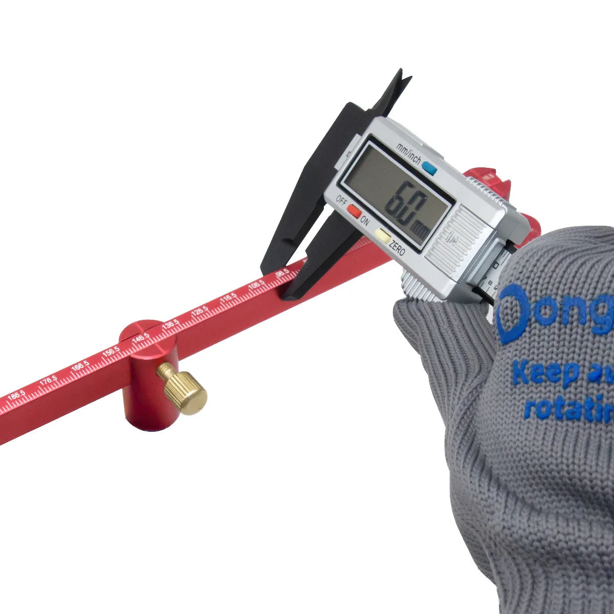 300mm Adjustable Drawing Circle Ruler,Aluminum Compass Scribe Center Finder,Woodworking Fixed-Point Circle Line Marking Gauge