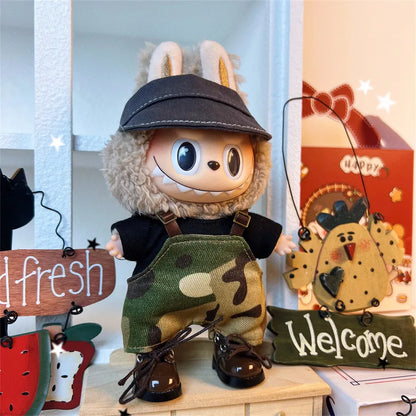 Doll Clothes For 15-17CM I II III Labubu Outfits Mini Plush Cotton Idol Doll Universal Clothing Sitting Party Accessories Gifts