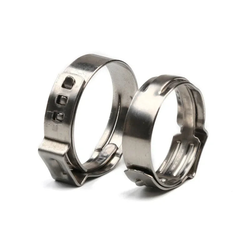 130pcs Single Ear Hose Clamps with Pliers or 130pcs Hose Clamps or 1PC Pliers 304 Stainless Steel Hose Clamps Cinch Clamp Rings