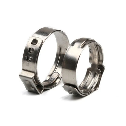 130pcs Single Ear Hose Clamps with Pliers or 130pcs Hose Clamps or 1PC Pliers 304 Stainless Steel Hose Clamps Cinch Clamp Rings