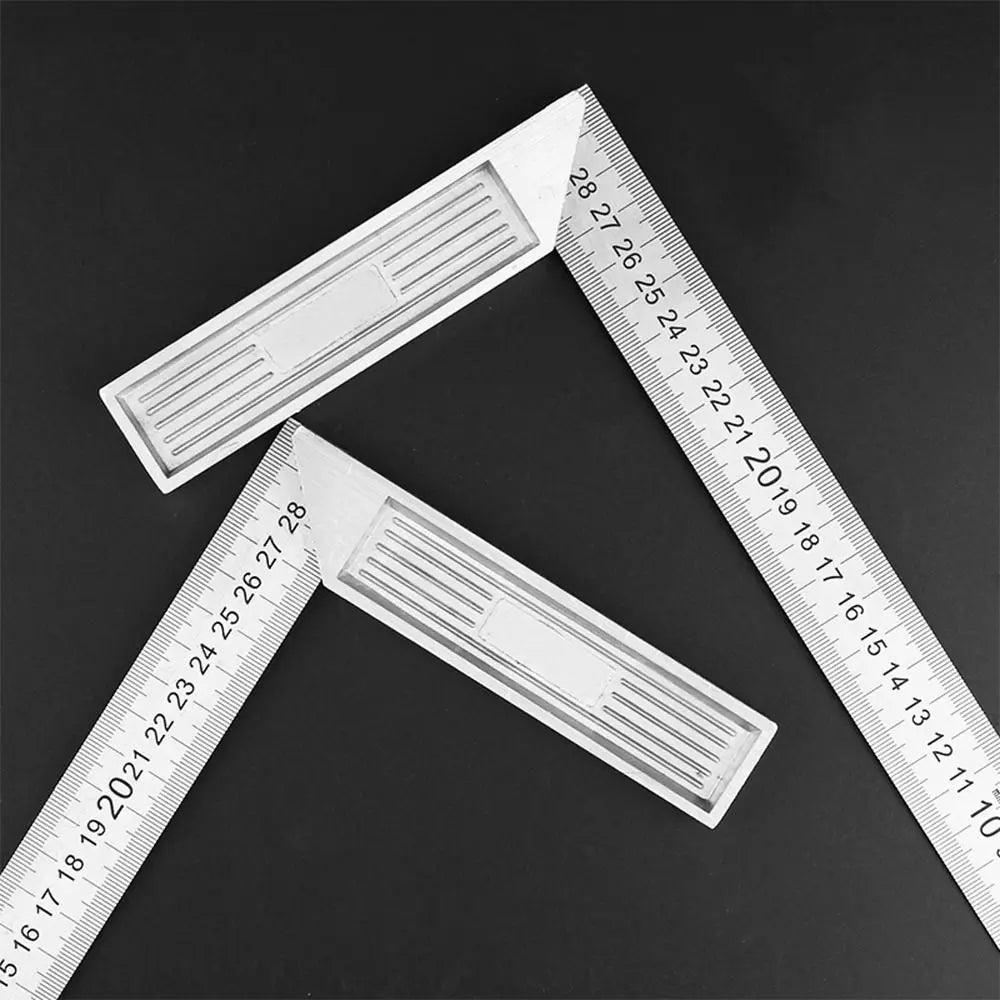 30/50CM Angle Square Ruler 90 Degree Right Angle Ruler Stainless Steel Triangle Ruler Woodworking Gauge Measuring Tool