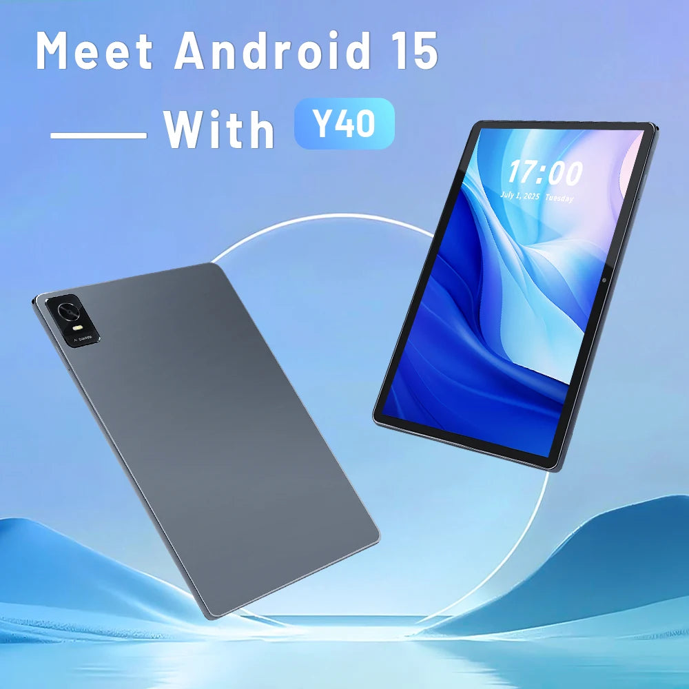 ANRY 10.1inch Tablet Android 2025, 12GB+128GB(1TB Expand) Android 15, 6000mAh 8-core 5MP+13MP Tablet PC with 5G WIFI Bluetooth