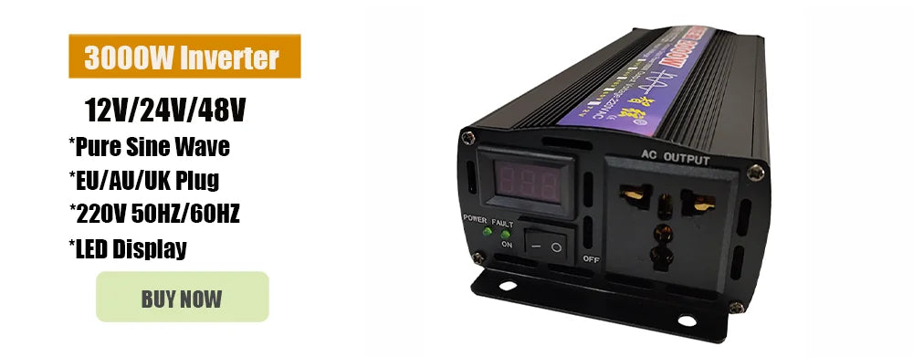 3000W High Efficiency Wind Turbine Off Grid System 12V 24V 48V Output Voltage 220V 230V 240V Home Appliance Power Supply System