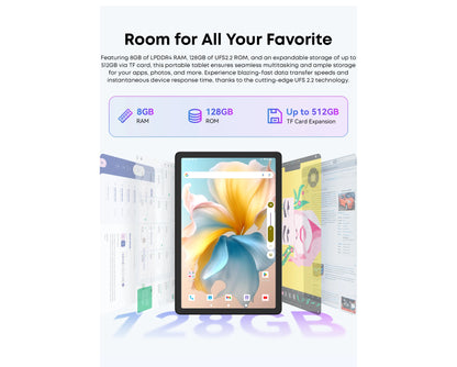 CHUWI AuPad Tablet 10.95-inch 1200*1920 FHD Display Snapdragon 685 Octa-core 8GB DDR4 128GB ROM 4G LTE GPS Android 14 Tablets PC