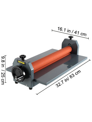 VEVOR 25.6"x1" Manual Cold Roll Laminator Machine Sheets Document Plasticizer Fits Poster Painting Photo Book Cover A3 A4 Paper